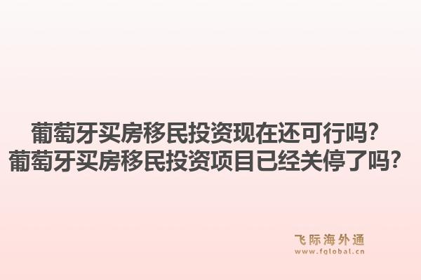 葡萄牙买房移民投资现在还可行吗？葡萄牙买房移民投资项目已经关停了吗？1.jpg