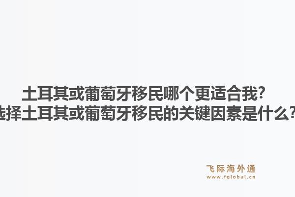 土耳其或葡萄牙移民哪个更适合我？选择土耳其或葡萄牙移民的关键因素是什么？1.jpg
