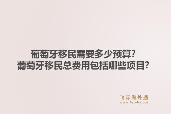 葡萄牙移民需要多少预算？葡萄牙移民总费用包括哪些项目？