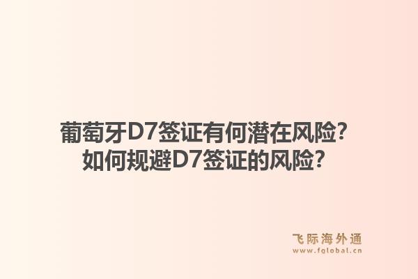葡萄牙D7签证有何潜在风险？如何规避D7签证的风险？1.jpg