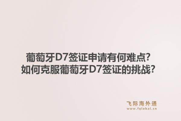 葡萄牙D7签证申请有何难点?如何克服葡萄牙D7签证的挑战?1.jpg