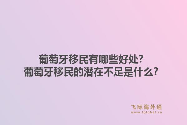 葡萄牙移民有哪些好处？葡萄牙移民的潜在不足是什么？1.jpg
