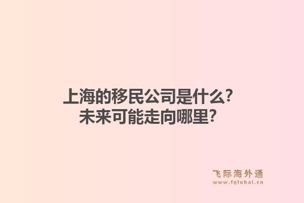 上海的移民公司是什么？未来可能走向哪里？1.jpg
