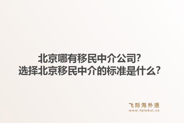 北京哪有移民中介公司？选择北京移民中介的标准是什么？1.jpg