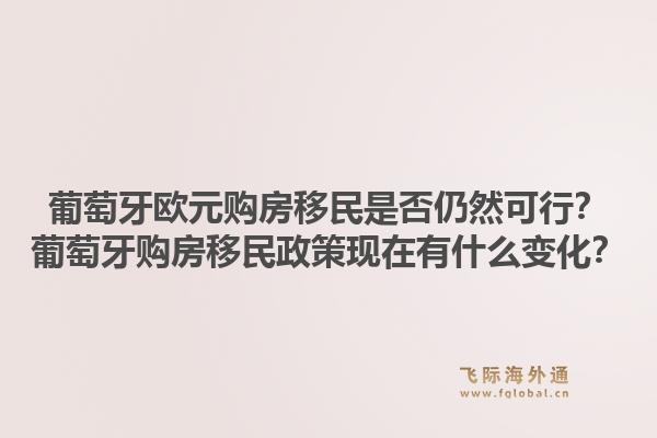 葡萄牙欧元购房移民是否仍然可行？葡萄牙购房移民政策现在有什么变化？1.jpg