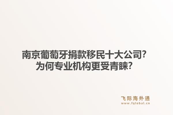 南京葡萄牙捐款移民十大公司？为何专业机构更受青睐？1.jpg
