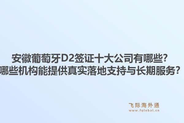 安徽葡萄牙D2签证十大公司有哪些?哪些机构能提供真实落地支持与长期服务?1.jpg