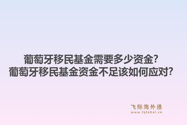 葡萄牙移民基金需要多少资金？葡萄牙移民基金资金不足该如何应对？1.jpg