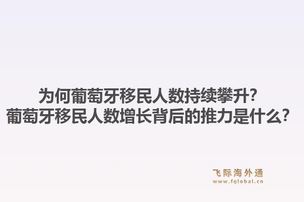 为何葡萄牙移民人数持续攀升?葡萄牙移民人数增长背后的推力是什么?1.jpg