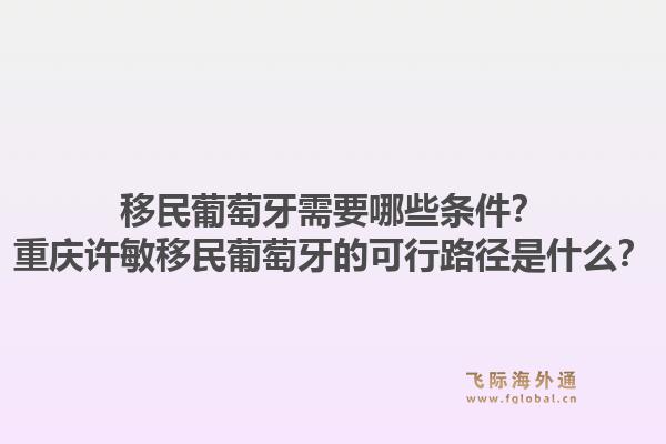 移民葡萄牙需要哪些条件？重庆许敏移民葡萄牙的可行路径是什么？1.jpg