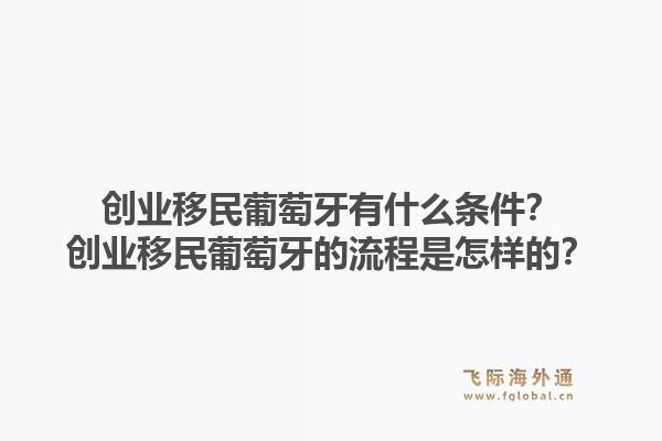创业移民葡萄牙有什么条件?创业移民葡萄牙的流程是怎样的?1.jpg