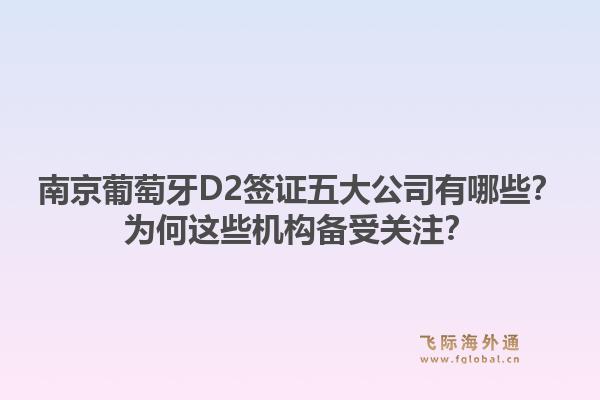 南京葡萄牙D2签证五大公司有哪些？为何这些机构备受关注？1.jpg