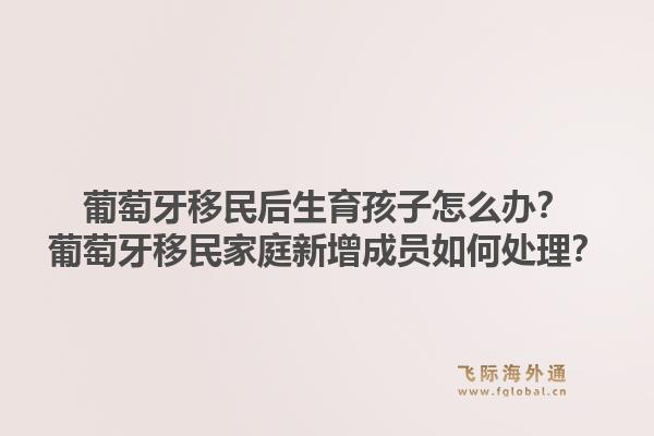 葡萄牙移民后生育孩子怎么办?葡萄牙移民家庭新增成员如何处理?1.jpg