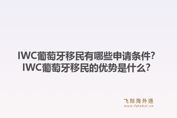 IWC葡萄牙移民有哪些申请条件？IWC葡萄牙移民的优势是什么？1.jpg