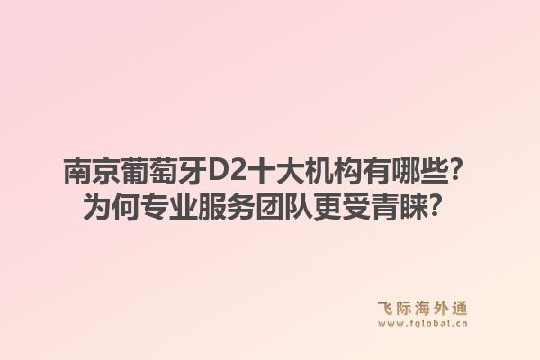南京葡萄牙D2十大机构有哪些？为何专业服务团队更受青睐？1.jpg