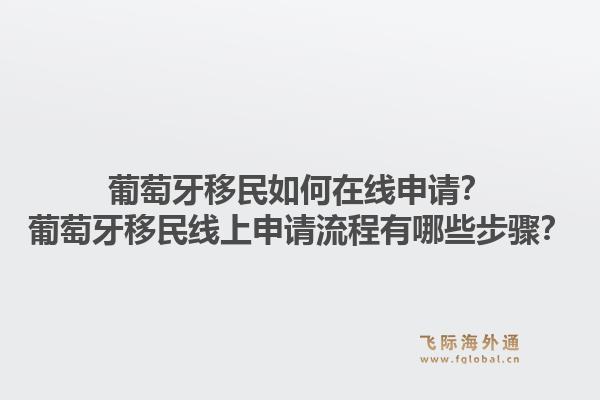 葡萄牙移民如何在线申请？葡萄牙移民线上申请流程有哪些步骤？1.jpg