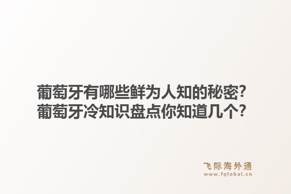 葡萄牙有哪些鲜为人知的秘密?葡萄牙冷知识盘点你知道几个?1.jpg