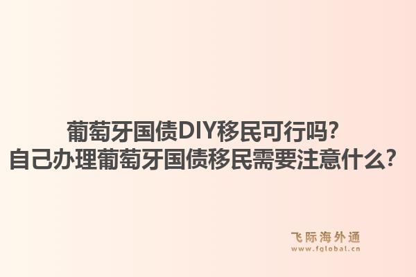 葡萄牙国债DIY移民可行吗？自己办理葡萄牙国债移民需要注意什么？1.jpg