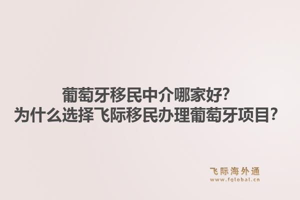 葡萄牙移民中介哪家好？为什么选择飞际移民办理葡萄牙项目？1.jpg