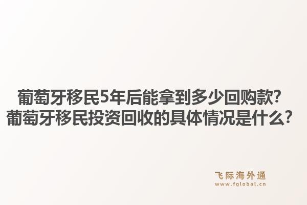 葡萄牙移民5年后能拿到多少回购款？葡萄牙移民投资回收的具体情况是什么？1.jpg