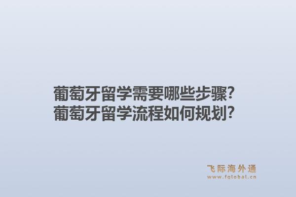 葡萄牙留学需要哪些步骤？葡萄牙留学流程如何规划？1.jpg