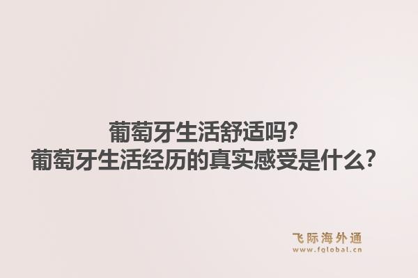 葡萄牙生活舒适吗？葡萄牙生活经历的真实感受是什么？1.jpg