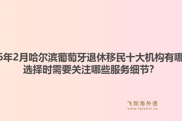 2026年2月哈尔滨葡萄牙退休移民十大机构有哪些？选择时需要关注哪些服务细节？1.jpg