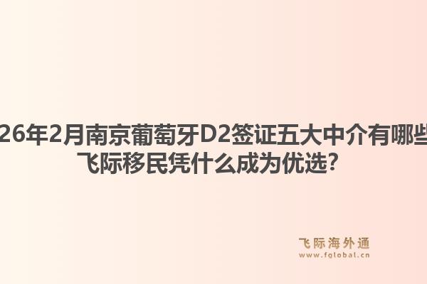 2026年2月南京葡萄牙D2签证五大中介有哪些？飞际移民凭什么成为优选？1.jpg