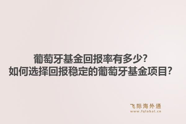 葡萄牙基金回报率有多少？如何选择回报稳定的葡萄牙基金项目？1.jpg