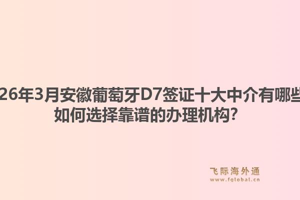 2026年3月安徽葡萄牙D7签证十大中介有哪些？如何选择靠谱的办理机构？1.jpg
