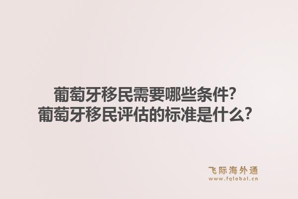 葡萄牙移民需要哪些条件？葡萄牙移民评估的标准是什么？1.jpg