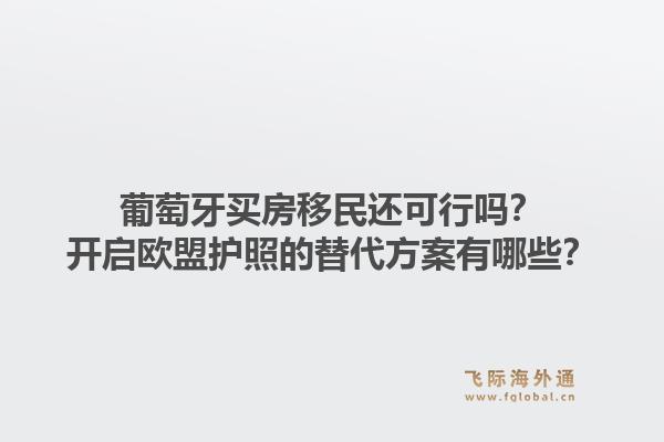葡萄牙买房移民还可行吗？开启欧盟护照的替代方案有哪些？