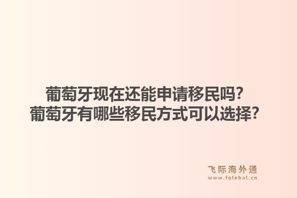 葡萄牙现在还能申请移民吗？葡萄牙有哪些移民方式可以选择？