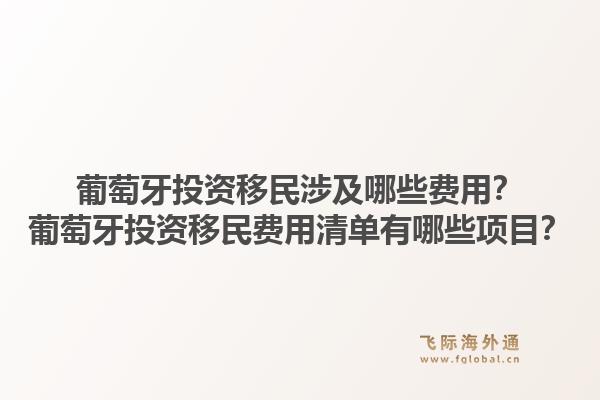葡萄牙投资移民涉及哪些费用？葡萄牙投资移民费用清单有哪些项目？