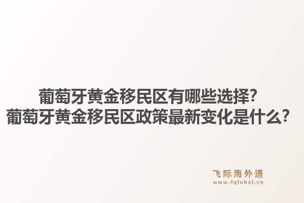 葡萄牙黄金移民区有哪些选择？葡萄牙黄金移民区政策最新变化是什么？