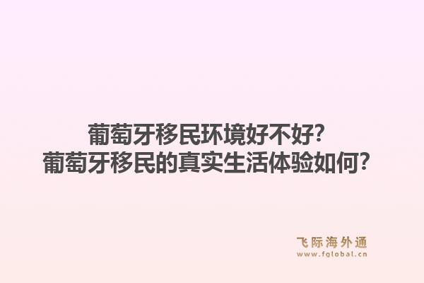 葡萄牙移民环境好不好？葡萄牙移民的真实生活体验如何？1.jpg