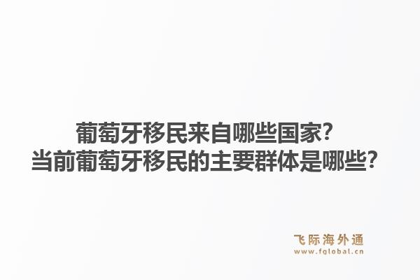 葡萄牙移民来自哪些国家？当前葡萄牙移民的主要群体是哪些？