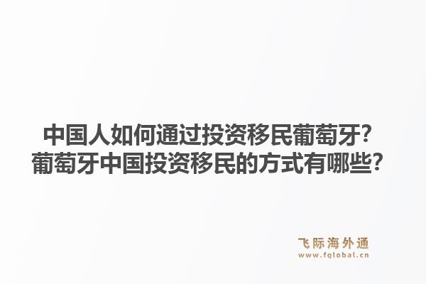 中国人如何通过投资移民葡萄牙？葡萄牙中国投资移民的方式有哪些？