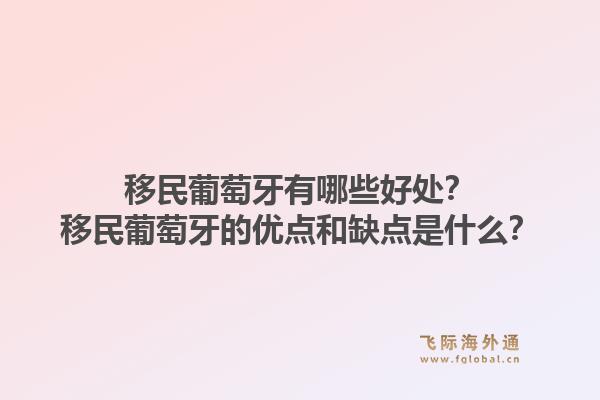 移民葡萄牙有哪些好处？移民葡萄牙的优点和缺点是什么？