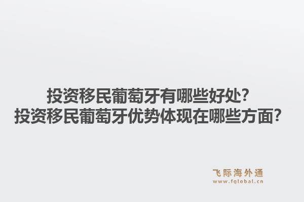 投资移民葡萄牙有哪些好处？投资移民葡萄牙优势体现在哪些方面？1.jpg