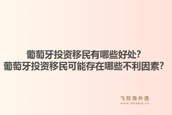 葡萄牙投资移民有哪些好处？葡萄牙投资移民可能存在哪些不利因素？